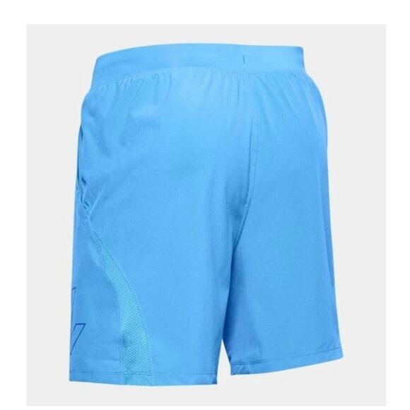 Under Armour Men’s SpeedPocket 7" Shorts Blue Small Running Training EUC - Picture 3 of 11